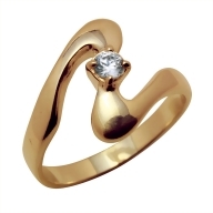 Gold ring Nr: 44