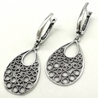 Silver earring No.: 1207