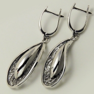 Silver earring No.: 957